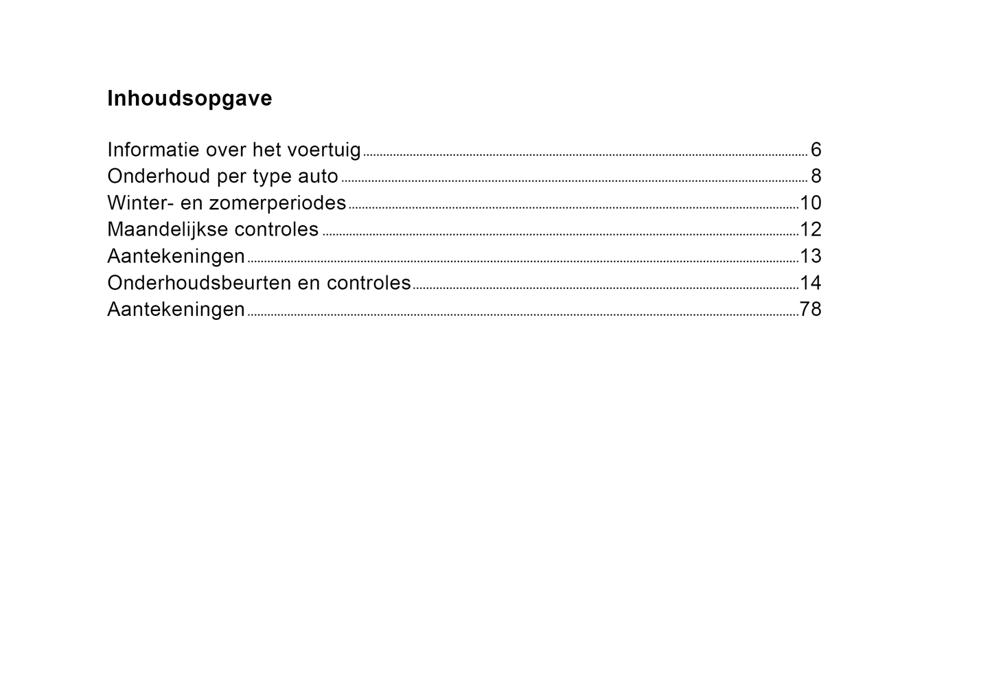 Opel Maintenance Book | Dutch