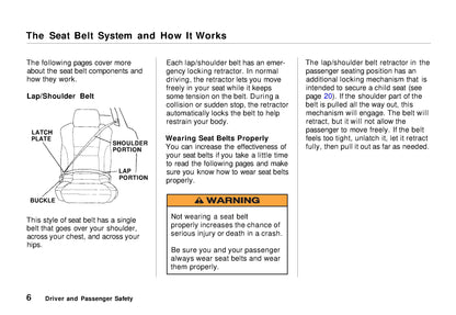 1995 Acura NSX Owner's Manual | English