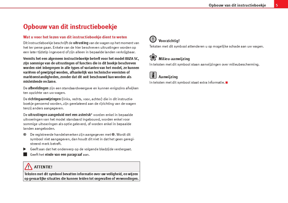 2010 Seat Ibiza SC Bedienungsanleitung | Niederländisch