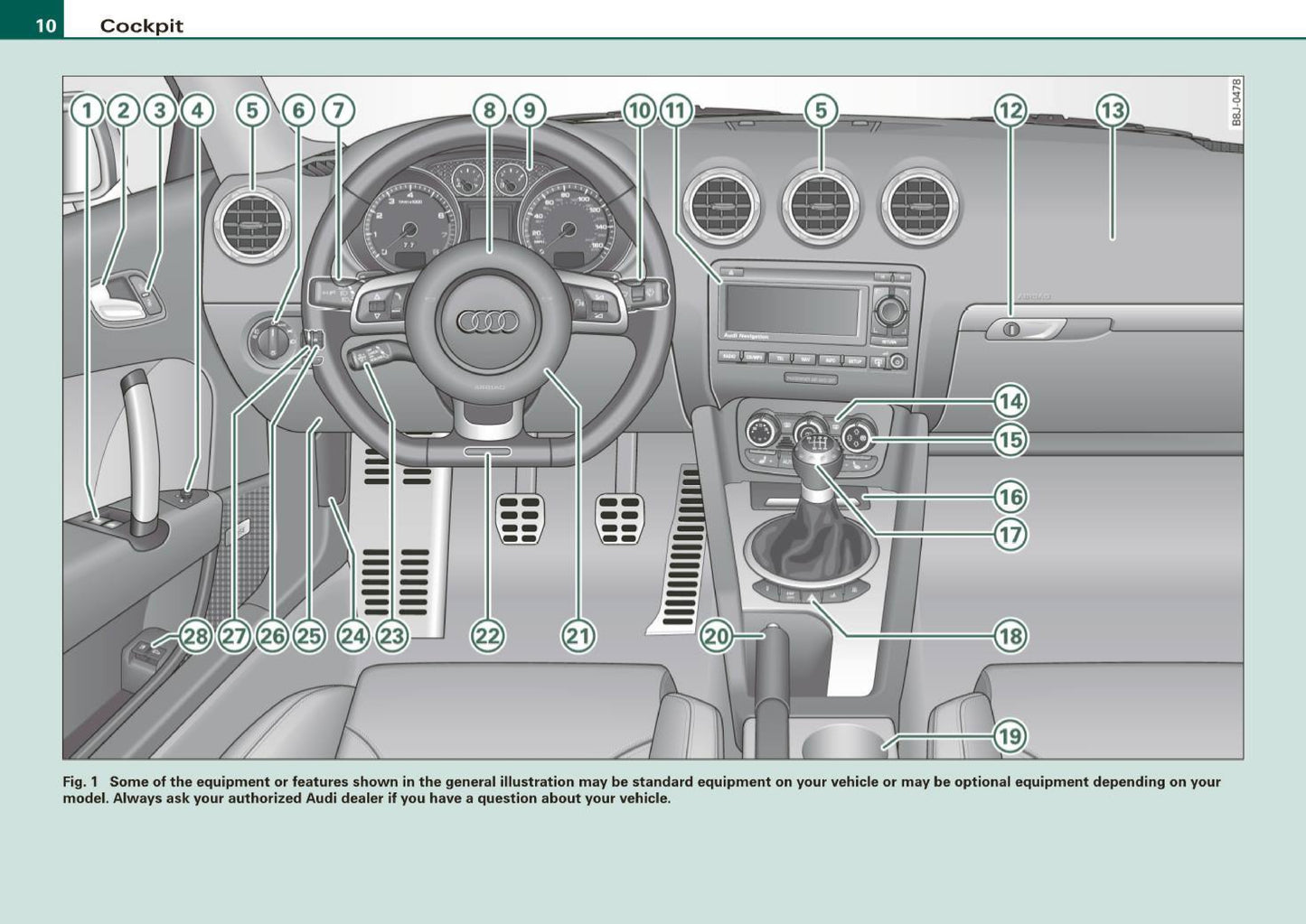 2009 Audi TT Coupe Bedienungsanleitung | Englisch