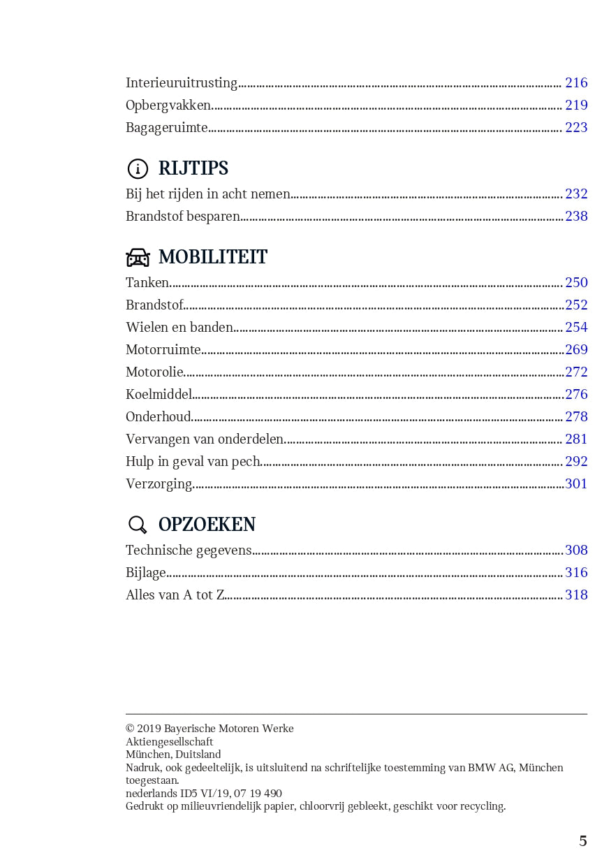 2019 Mini Mini Owner's Manual | Dutch