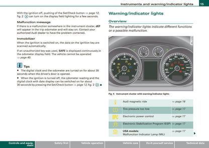 2009 Audi TT Coupe Bedienungsanleitung | Englisch