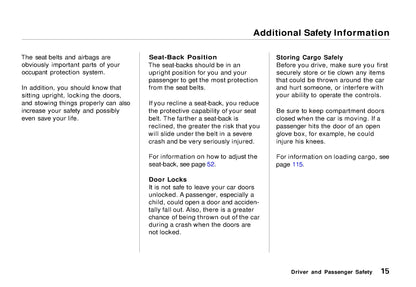 1995 Acura NSX Owner's Manual | English