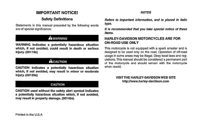 2004 Harley-Davidson Softail Owner's Manual | English