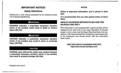 2004 Harley-Davidson FXSTDSE2 Owner's Manual | English