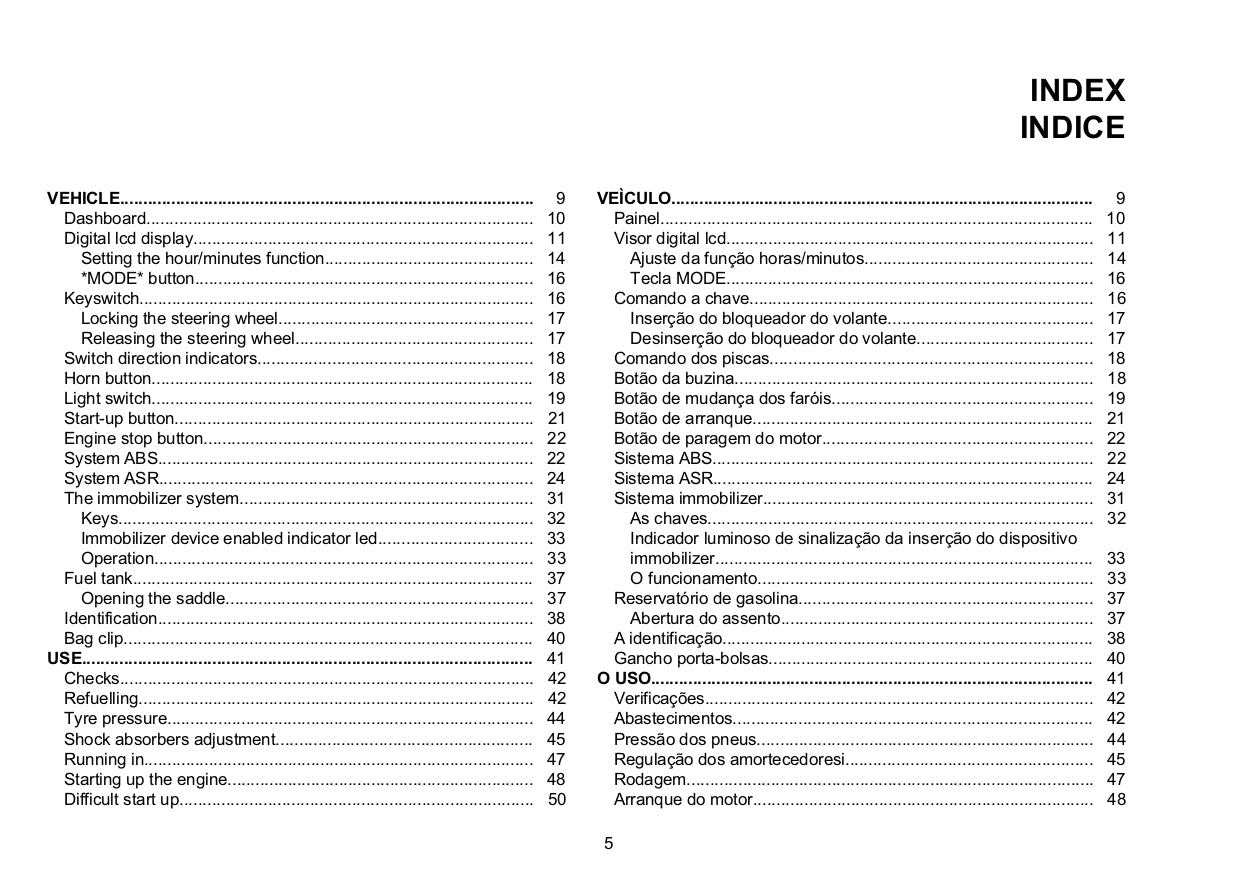 2014 Vespa 946 Owner's Manual | Multi