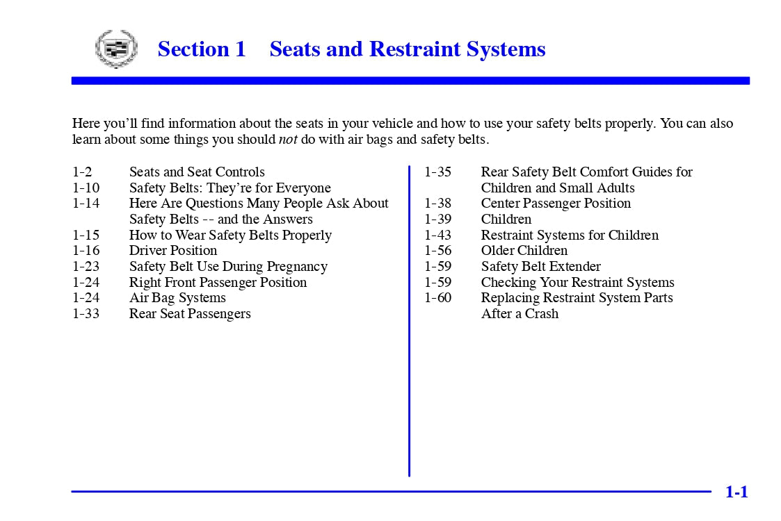 2002 Cadillac Escalade EXT Owner's Manual | English