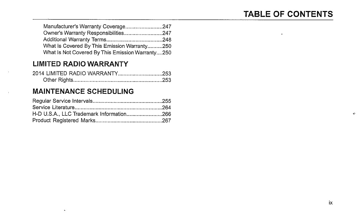 2014 Harley-Davidson Touring Owner's Manual | English