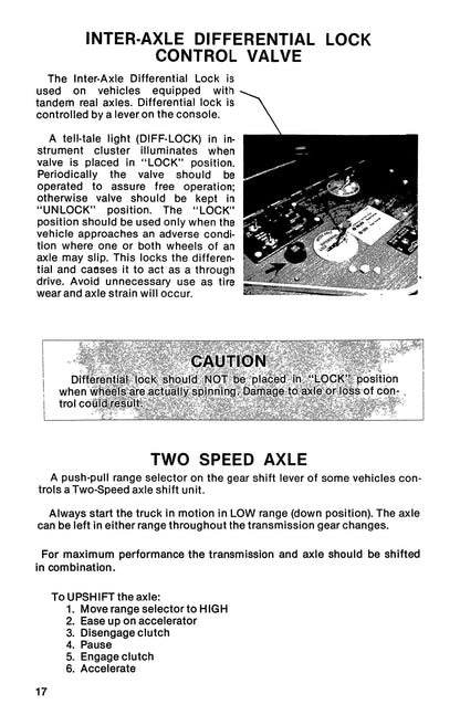 1981 - 1986 Peterbilt 359 Bedienungsanleitung | Englisch