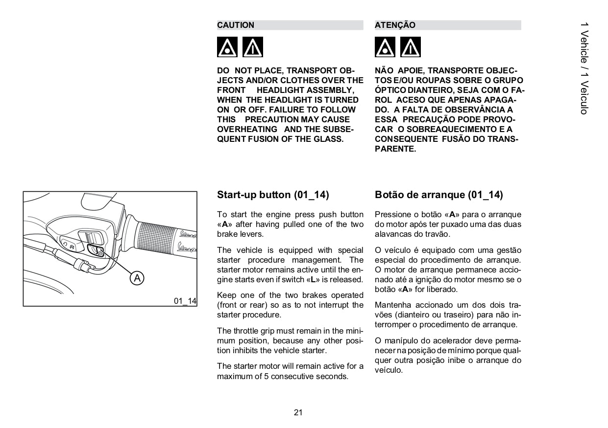 2014 Vespa 946 Owner's Manual | Multi