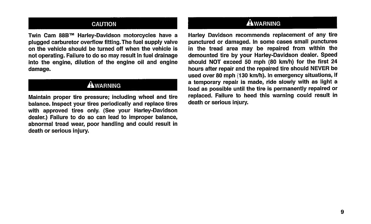 2003 Harley-Davidson Softail Owner's Manual | English