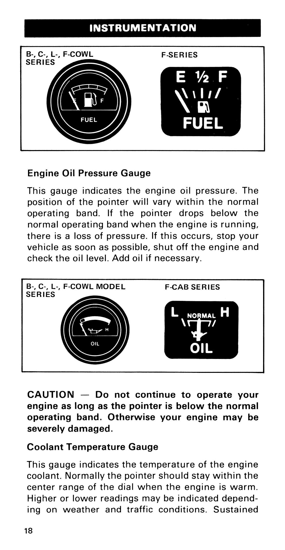 1985 Ford Medium Duty/600/700/7000 Owner's Manual | English