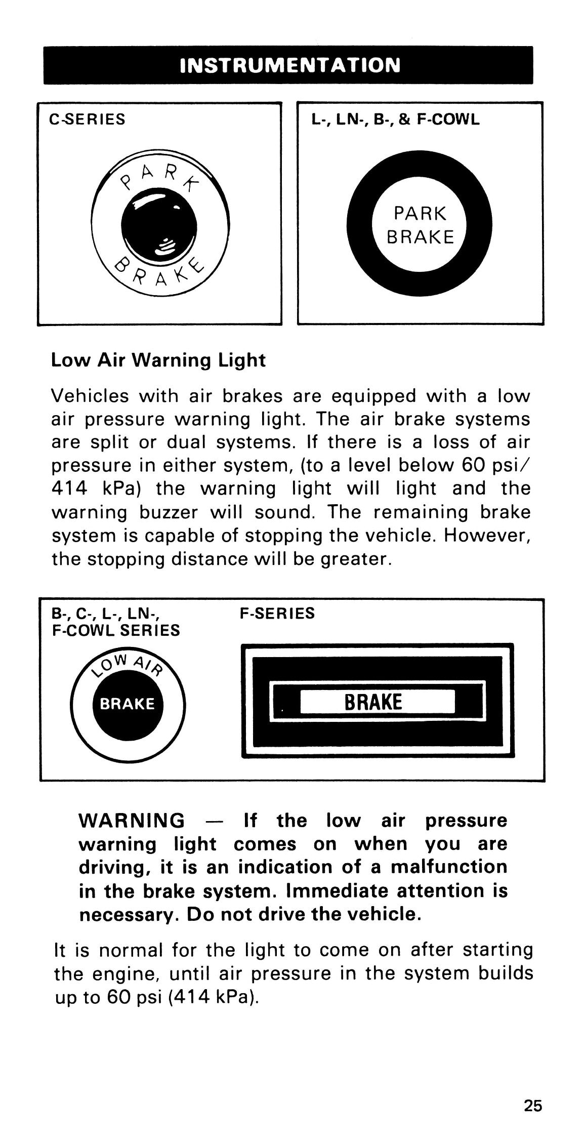 1985 Ford Medium Duty/600/700/7000 Owner's Manual | English