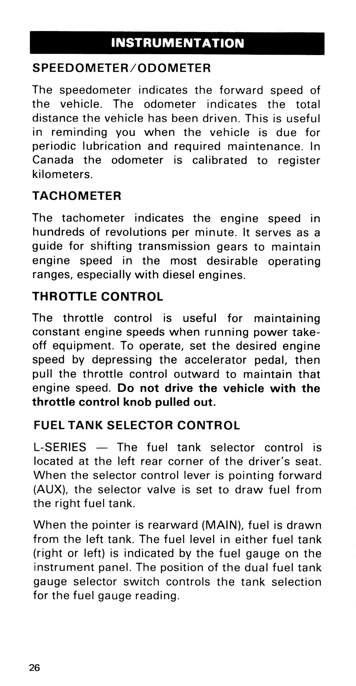 1985 Ford Medium Duty / 600 / 700 / 7000 Bedienungsanleitung | Englisch