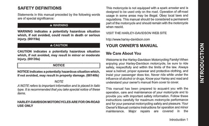 2018 Harley Davidson Touring Owner's Manual | English