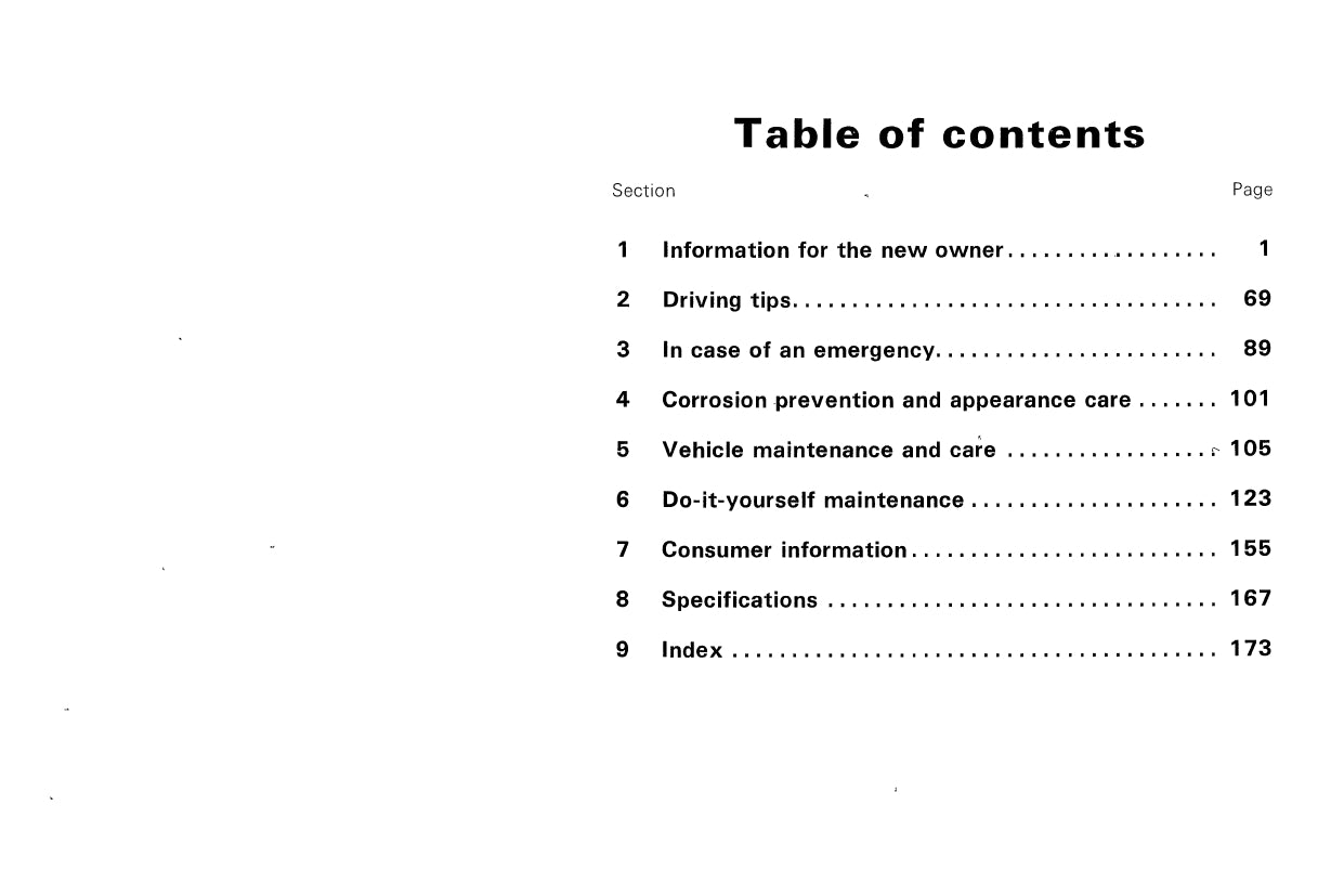 1987 Toyota 4WD Truck/4Runner Owner's Manual | English