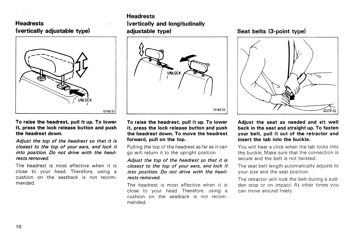 1987 Toyota 4WD Truck/4Runner Owner's Manual | English