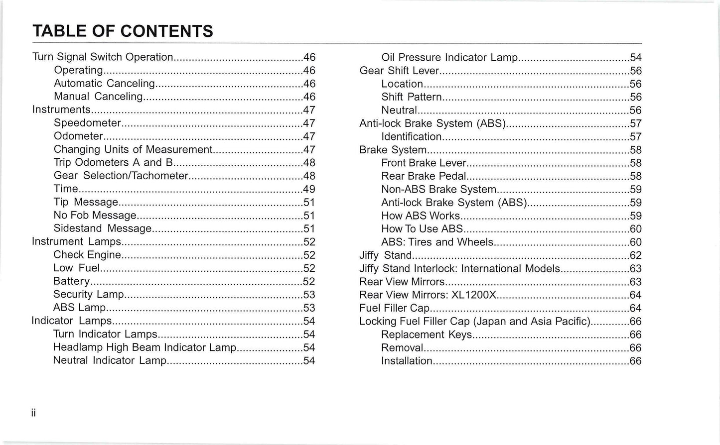 2016 Harley-Davidson Sportster Owner's Manual | English