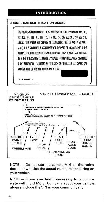 1985 Ford Medium Duty/600/700/7000 Owner's Manual | English