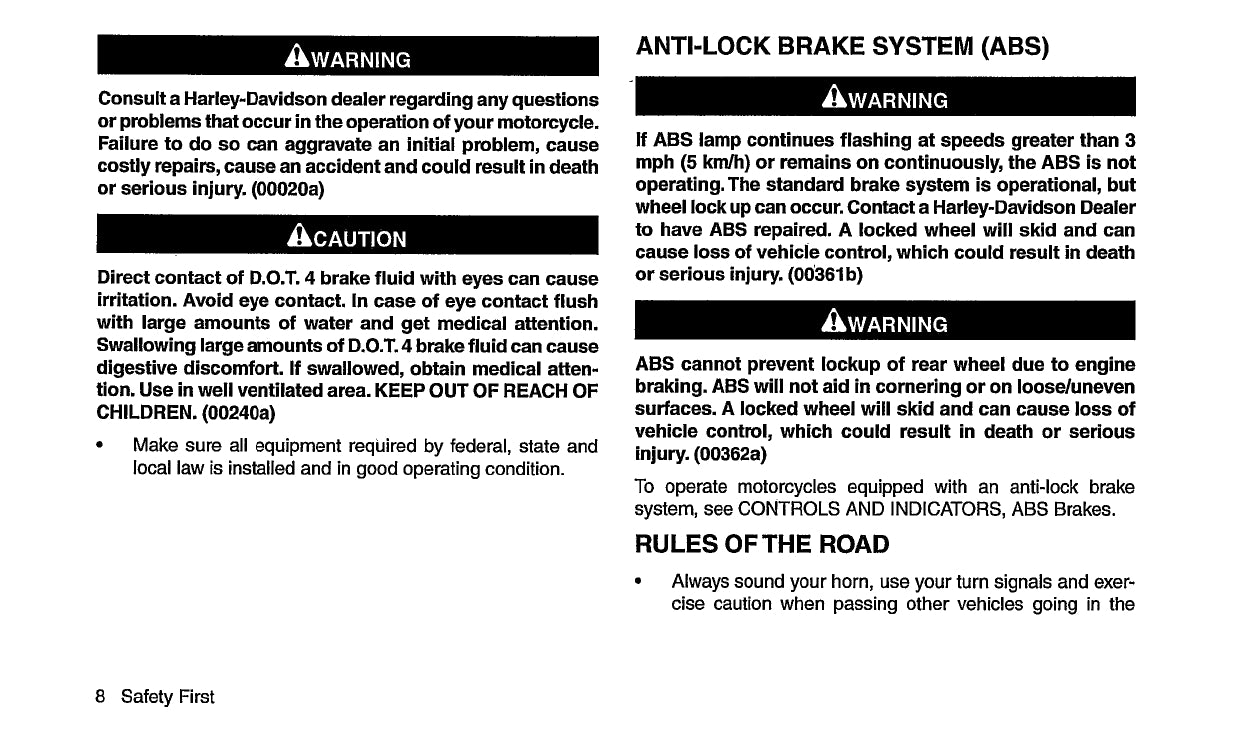 2017 Harley-Davidson FXSE Owner's Manual | English