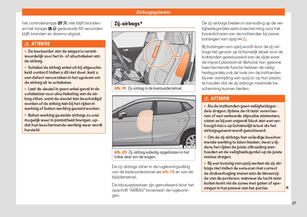 2020 Seat Ibiza Owner's Manual | Dutch