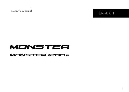 2016 Ducati Monster Owner's Manual | English