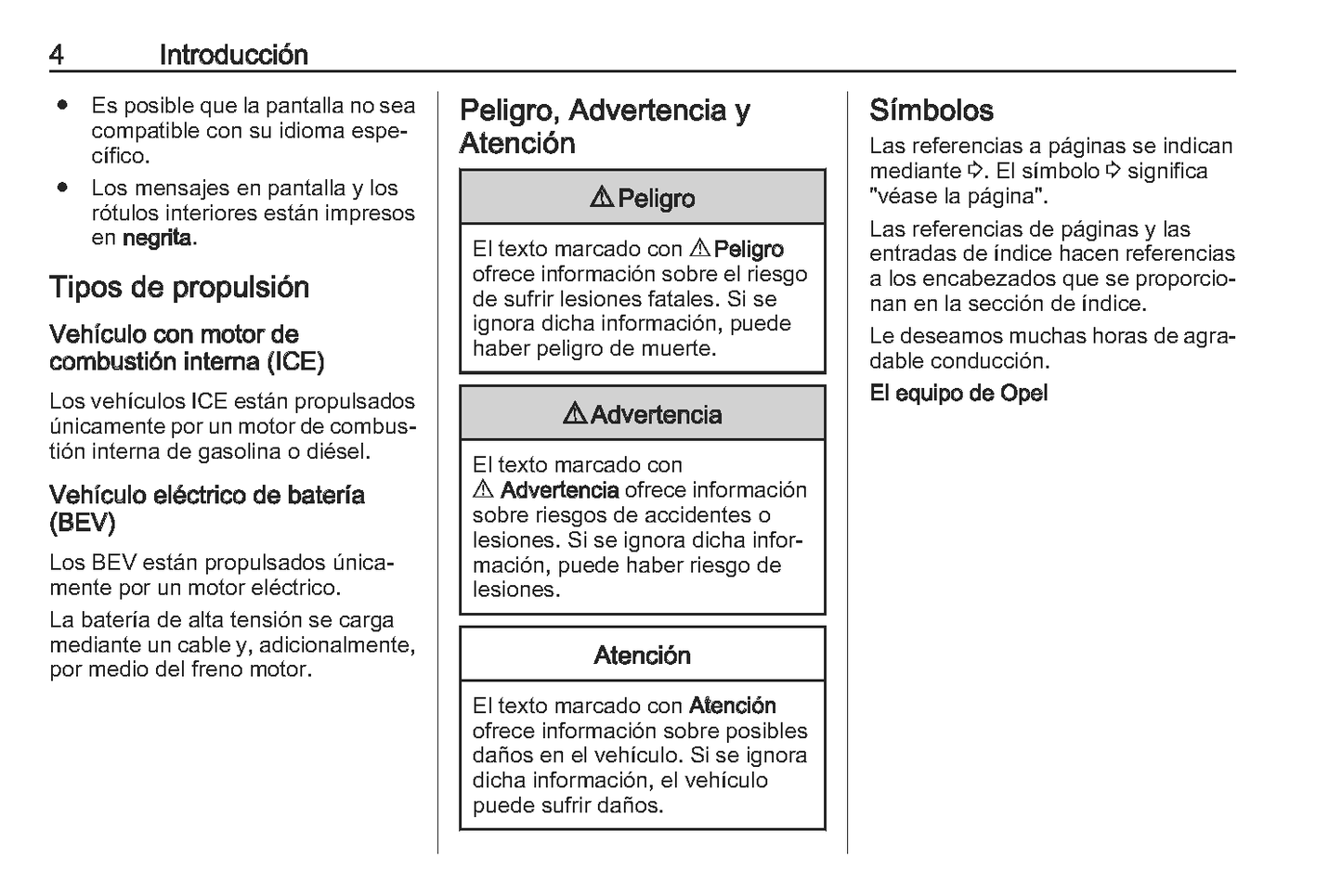 2023 Opel Corsa Owner's Manual | Spanish