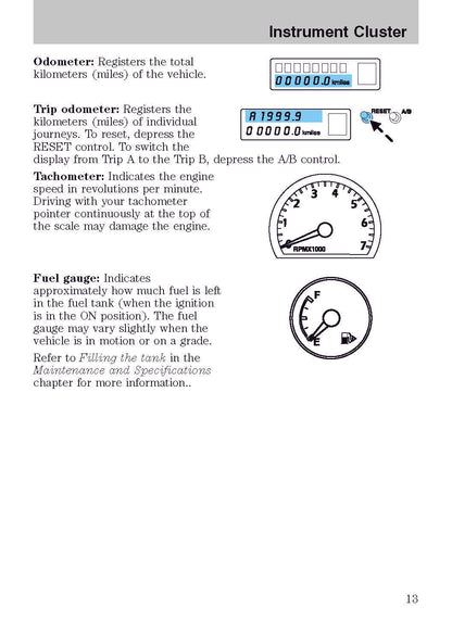 2003 Ford Thunderbird Bedienungsanleitung | Englisch