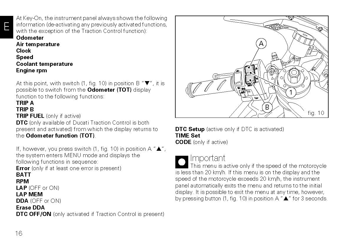 2009 Ducati Superbike Owner's Manual | English