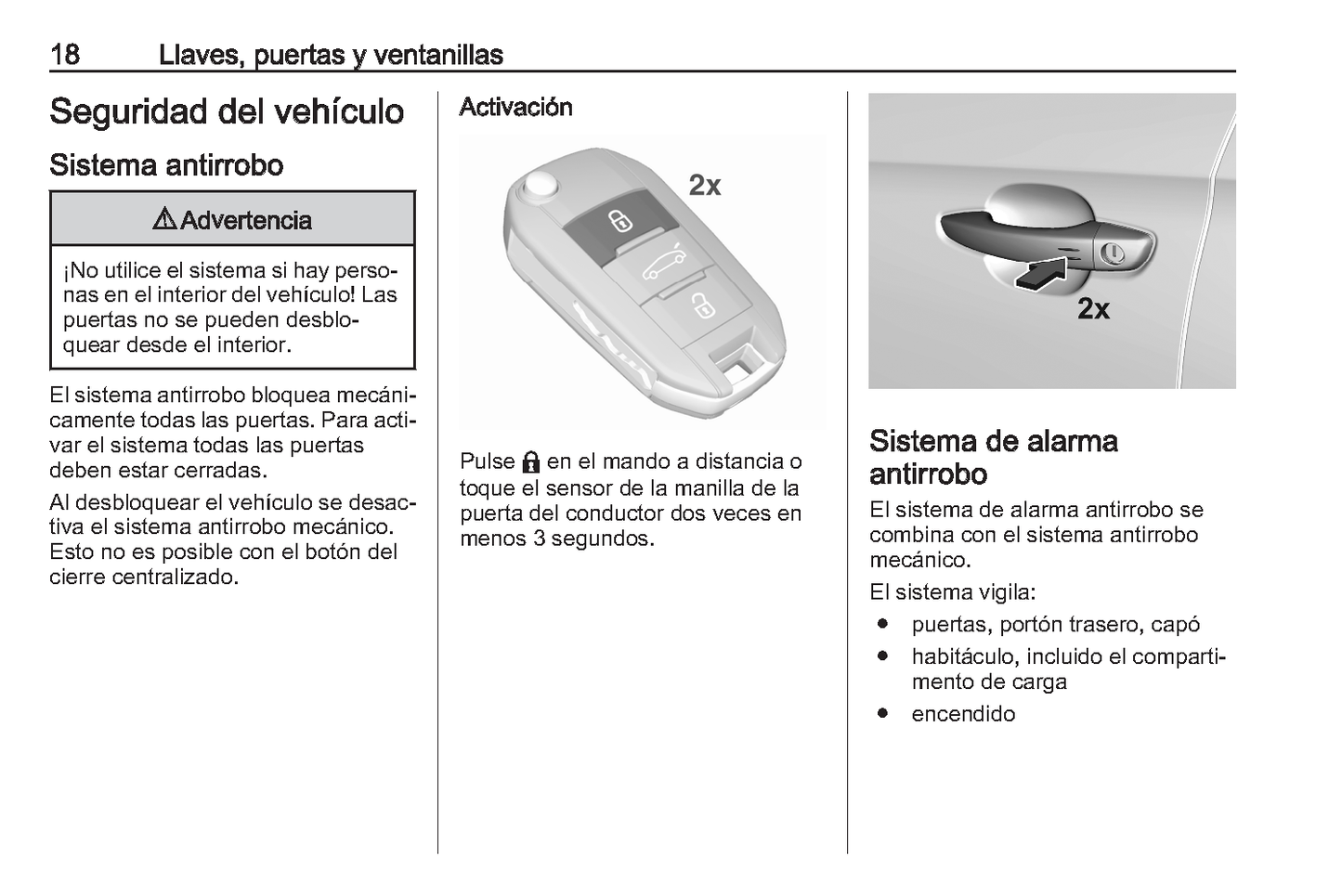 2023 Opel Corsa Owner's Manual | Spanish
