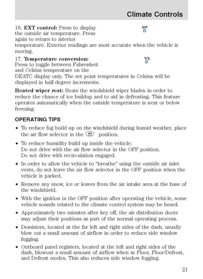 2003 Ford Thunderbird Owner's Manual | English