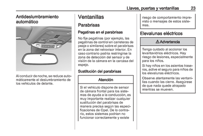 2023 Opel Corsa Owner's Manual | Spanish