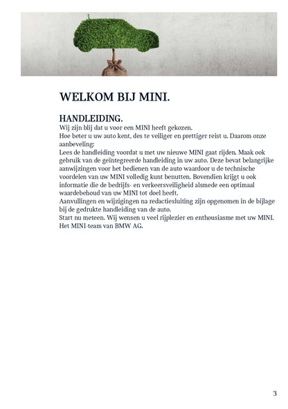 2021 Mini 3 Door / 5 Door Infotainment Manual | Dutch