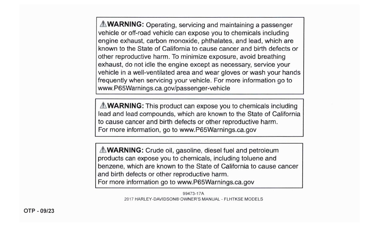 2017 Harley-Davidson FLHTKSE Bedienungsanleitung | Englisch