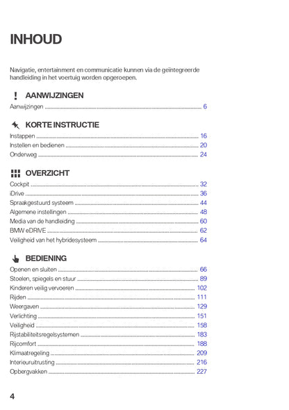 2021 BMW X1 PHEV Owner's Manual | Dutch