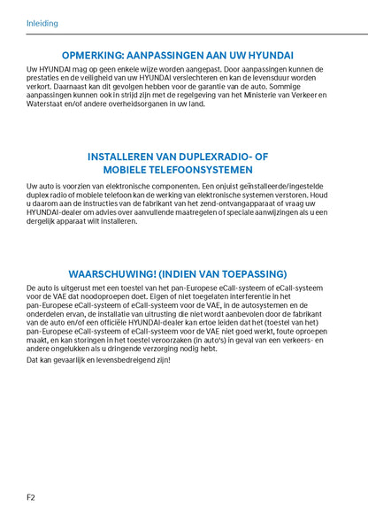 2024 Hyundai Kona Hybrid Owner's Manual | Dutch