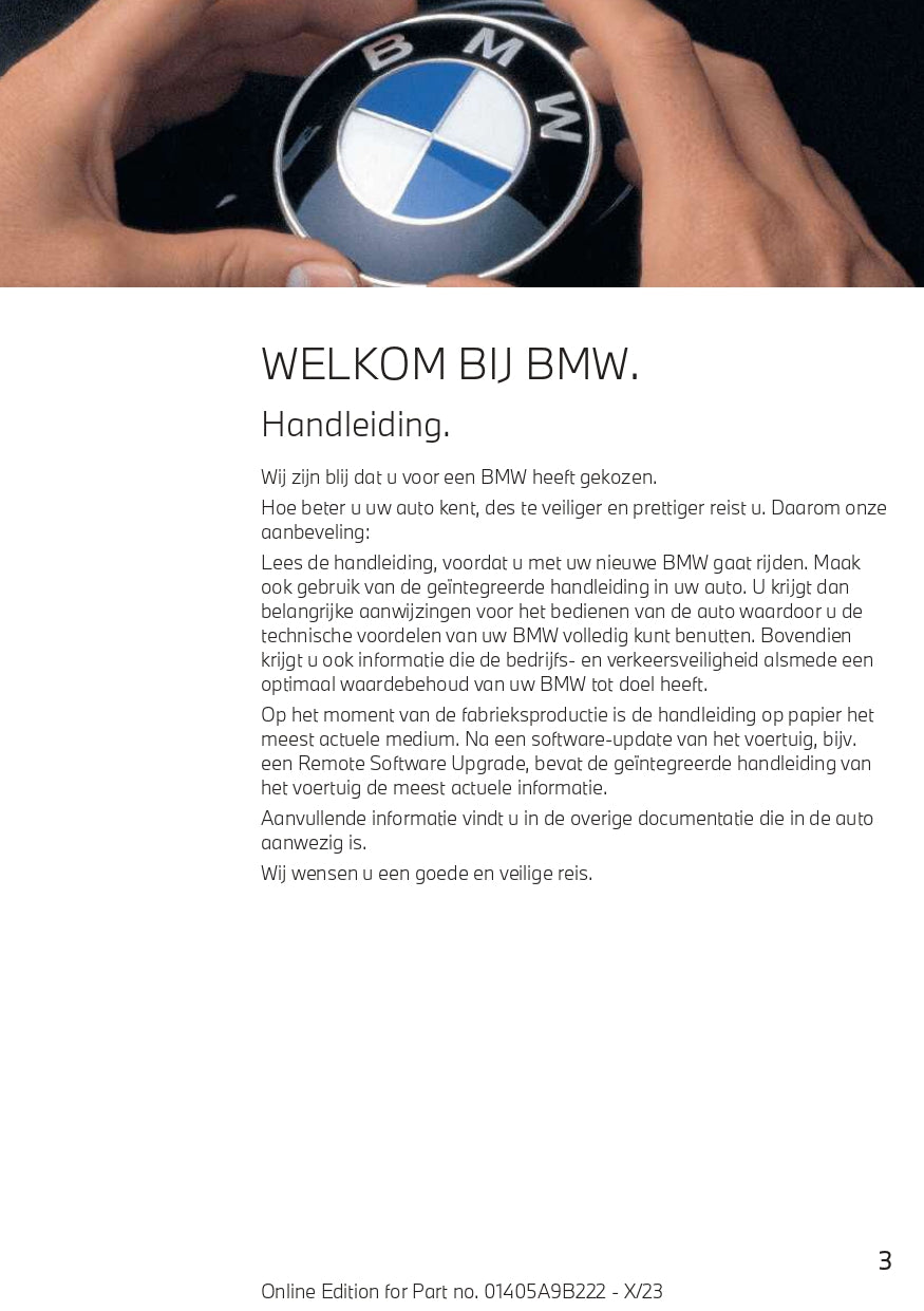 2023-2024 BMW M3 Touring Owner's Manual | Dutch