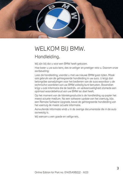 2023-2024 BMW M3 Touring Owner's Manual | Dutch