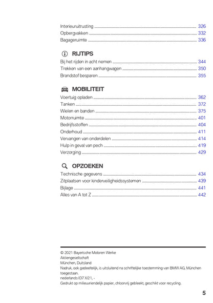 2022 BMW 3 Series Touring Plug In Hybrid Owner's Manual | Dutch