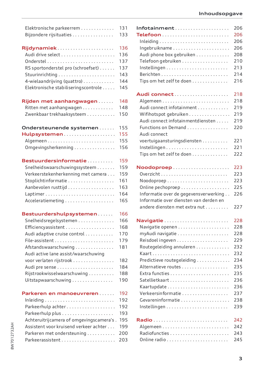 2020-2022 Audi A5 Bedienungsanleitung | Niederländisch