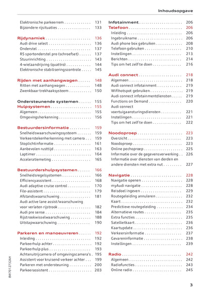 2020-2022 Audi A5 Bedienungsanleitung | Niederländisch