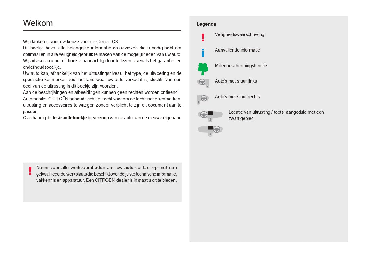 2022-2024 Citroën C3 Bedienungsanleitung | Niederländisch