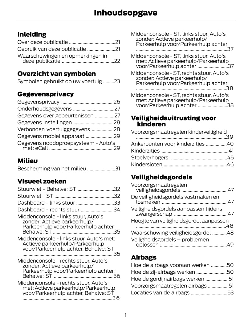 2022-2023 Ford Puma Bedienungsanleitung | Niederländisch