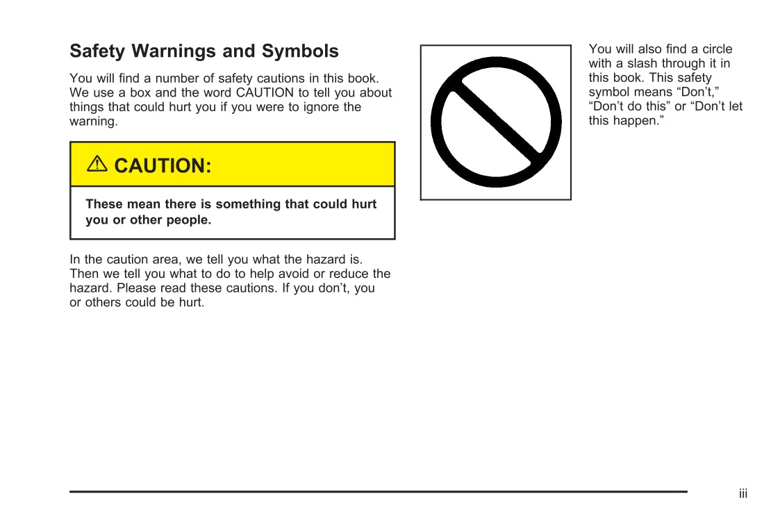 2004 Chevrolet Kodiak Owner's Manual | English