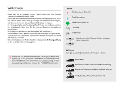 2022-2024 Peugeot Expert/Traveller/e-Expert/e-Traveller Owner's Manual | German