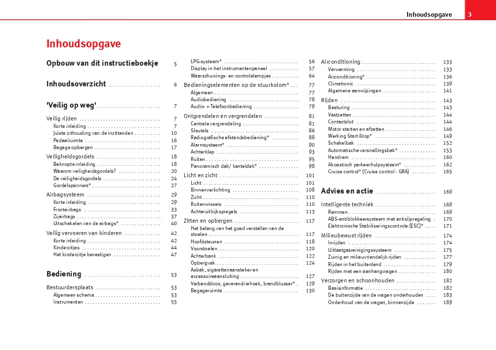 2012-2013 Seat Ibiza Owner's Manual | Dutch