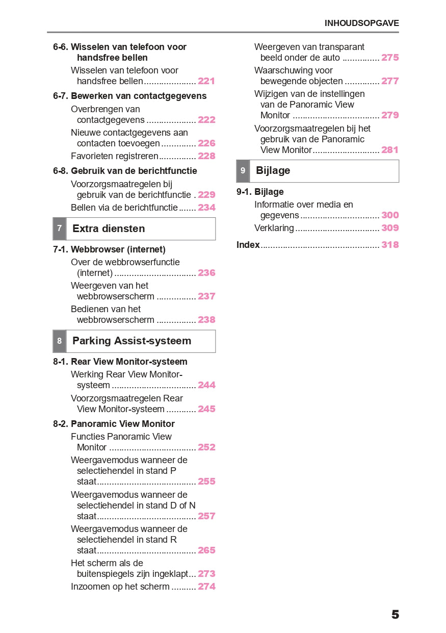 2023-2024 Toyota C-HR Hybrid Infotainment Manual | Dutch