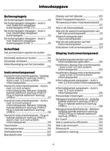 2022-2023 Ford Kuga Bedienungsanleitung | Niederländisch