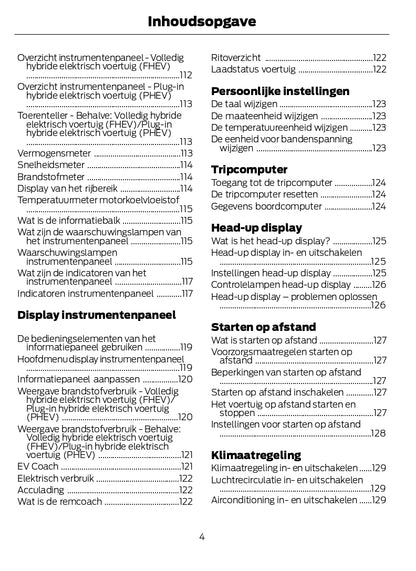 2024-2025 Ford Kuga Owner's Manual | Dutch