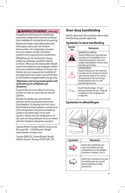 2023-2024 Toyota RAV4 Plug-in Hybrid Owner's Manual | Dutch